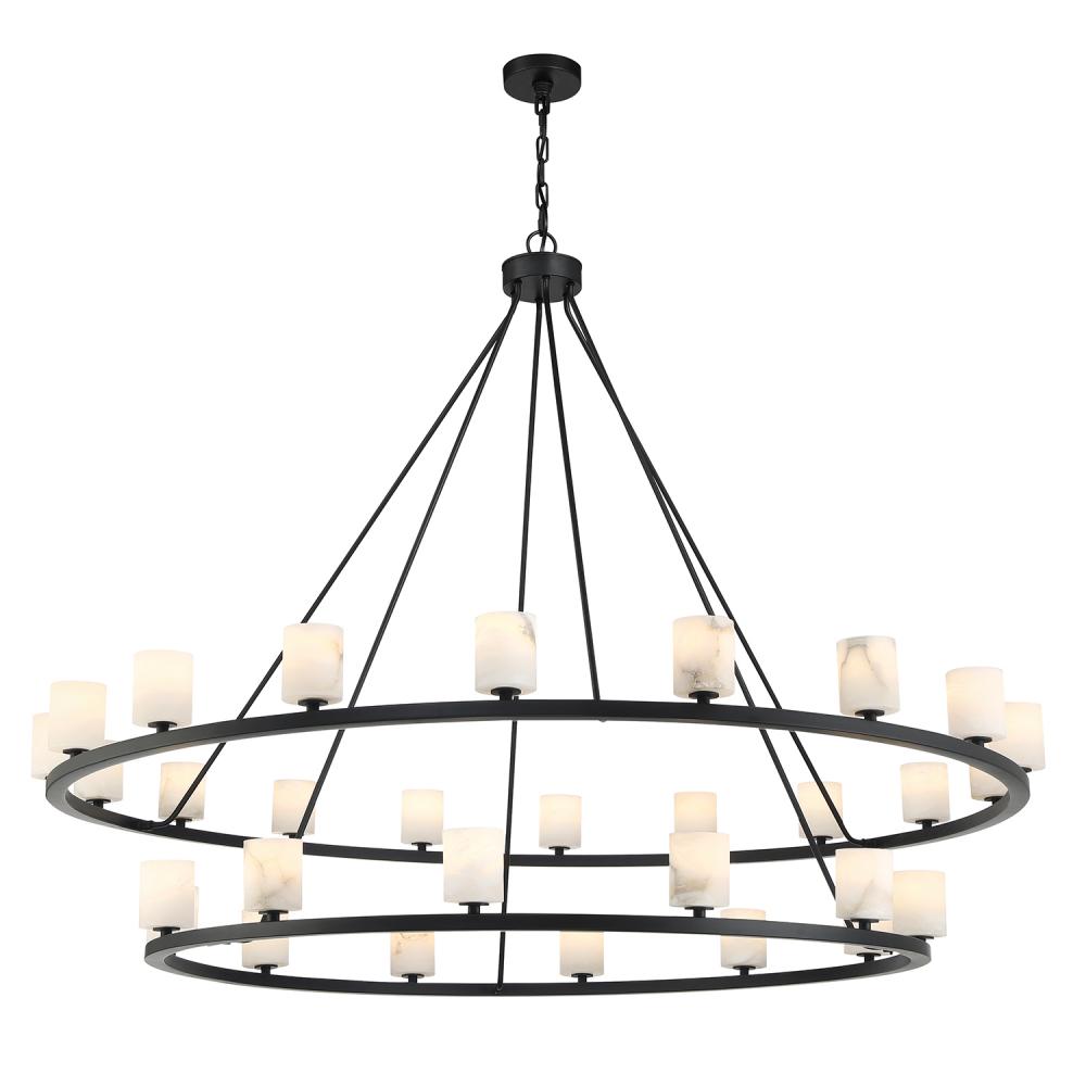 Crystorama ARAGON ARA-10269-MK-ST Chandelier Contemporary - Matte Black