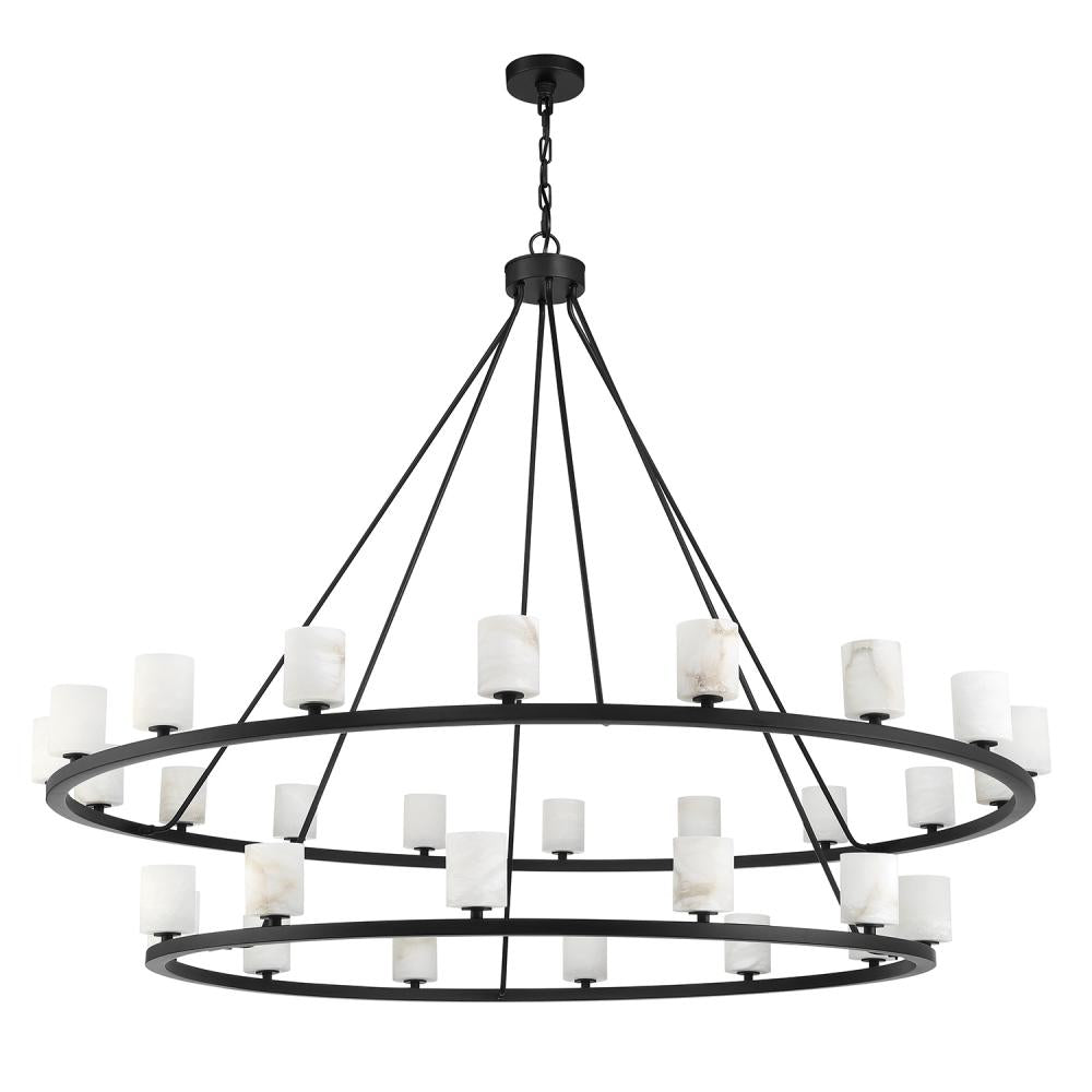 Crystorama ARAGON ARA-10269-MK-ST Chandelier Contemporary - Matte Black