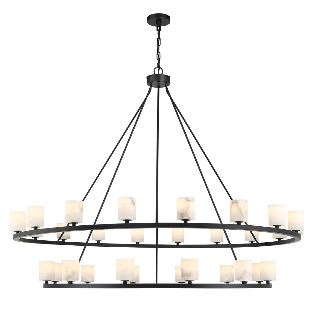 Crystorama ARAGON ARA-10269-MK-ST Chandelier Contemporary - Matte Black