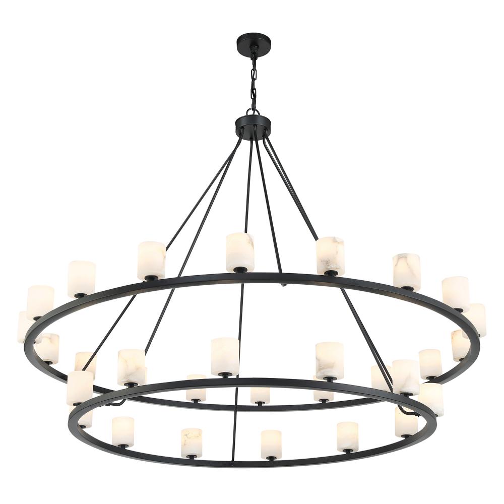 Crystorama ARAGON ARA-10269-MK-ST Chandelier Contemporary - Matte Black