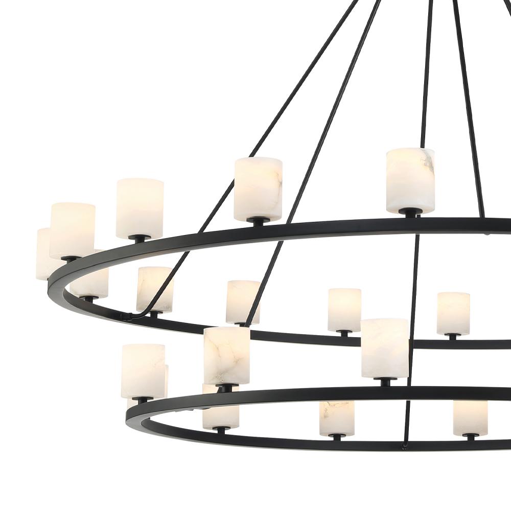 Crystorama ARAGON ARA-10269-MK-ST Chandelier Contemporary - Matte Black