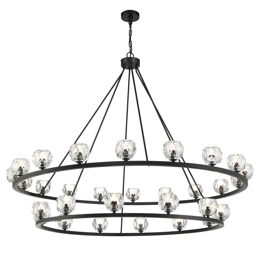 Crystorama ARAGON ARA-10269-MK Chandelier Contemporary - Matte Black