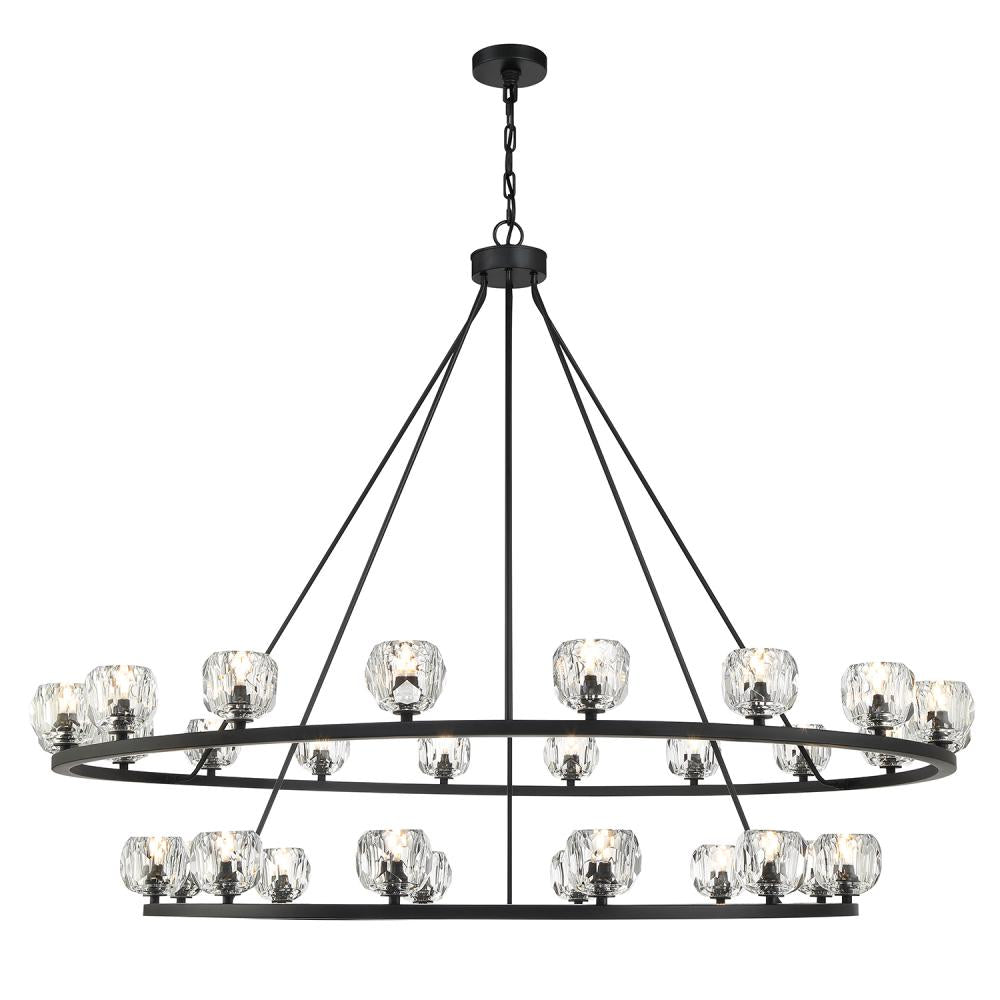 Crystorama ARAGON ARA-10269-MK Chandelier Contemporary - Matte Black