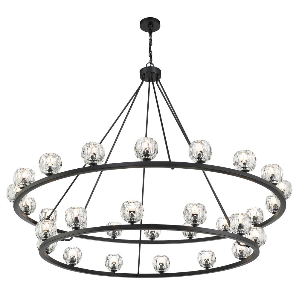 Crystorama ARAGON ARA-10269-MK Chandelier Contemporary - Matte Black