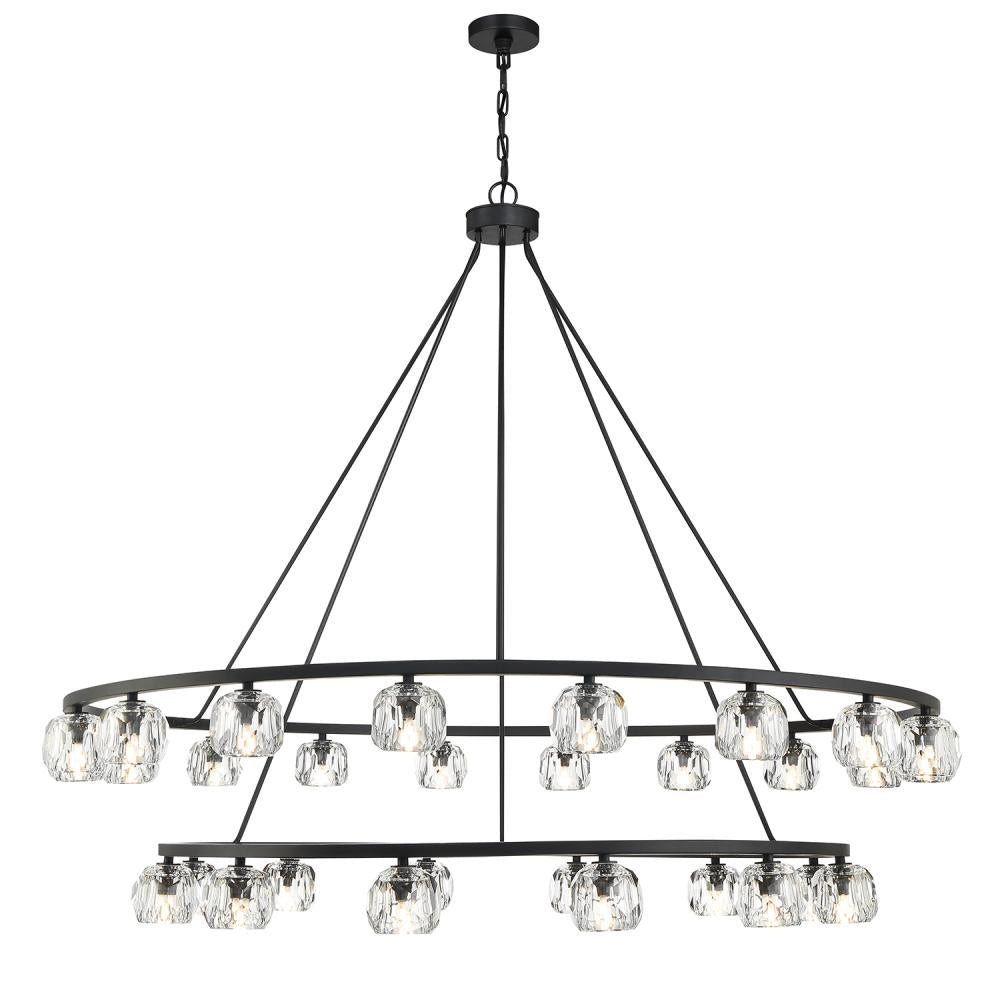 Crystorama ARAGON ARA-10269-MK Chandelier Contemporary - Matte Black