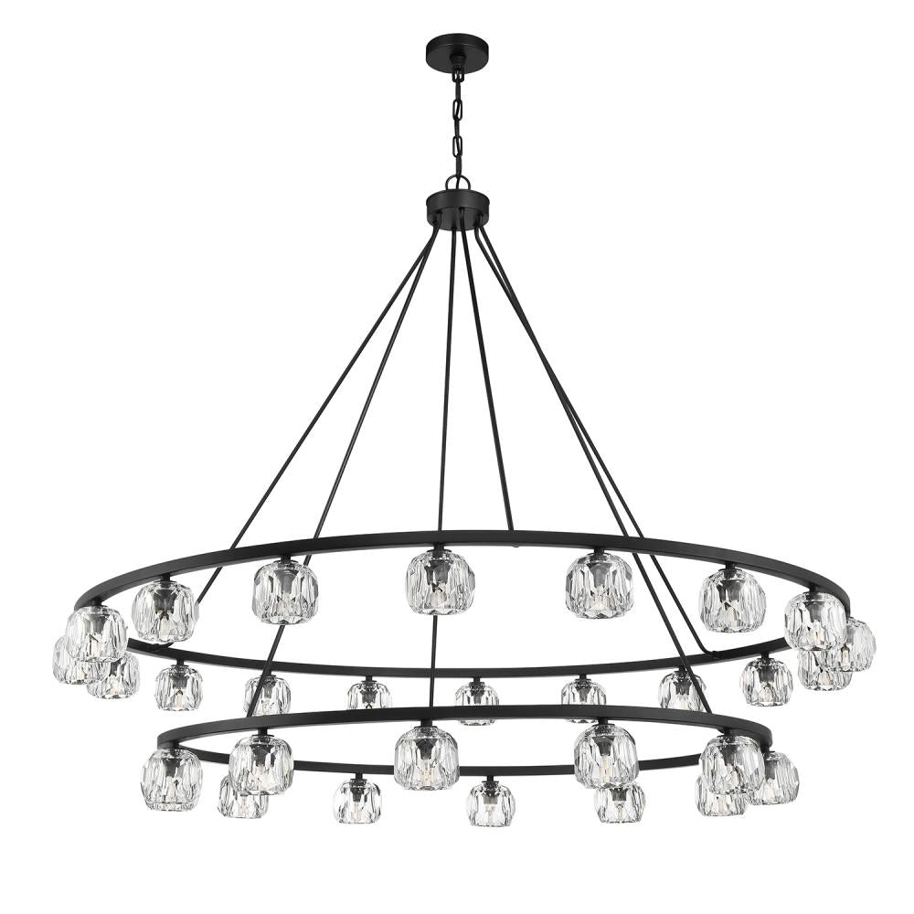 Crystorama ARAGON ARA-10269-MK Chandelier Contemporary - Matte Black