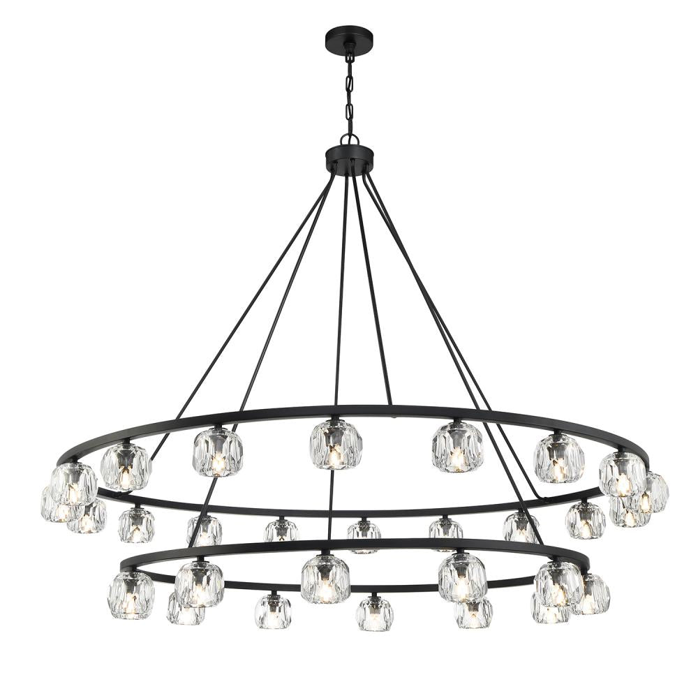 Crystorama ARAGON ARA-10269-MK Chandelier Contemporary - Matte Black