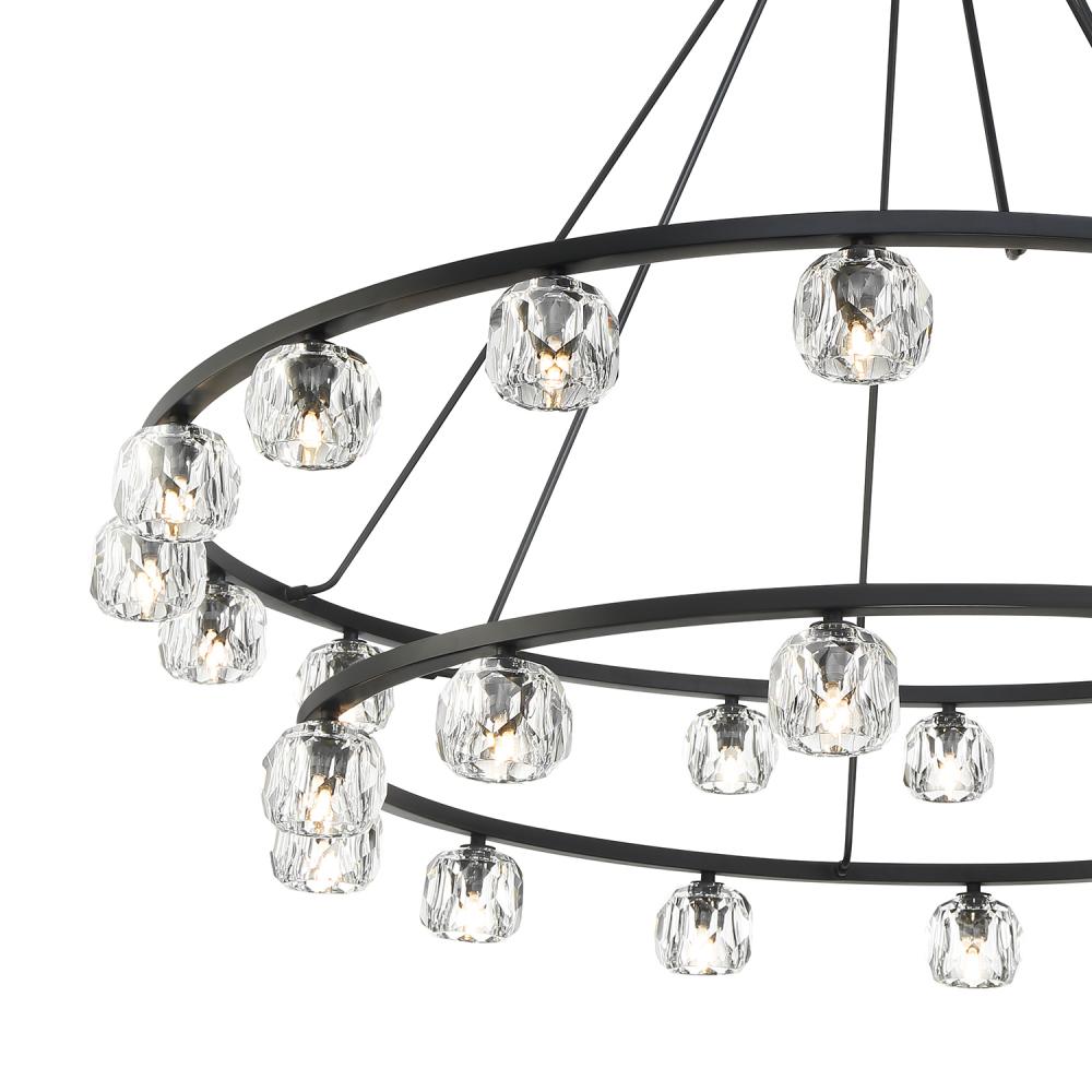 Crystorama ARAGON ARA-10269-MK Chandelier Contemporary - Matte Black