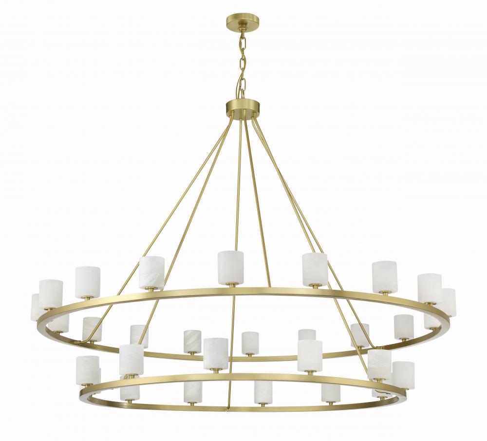 Crystorama ARAGON ARA-10269-SB-ST Chandelier Modern - Soft Brass