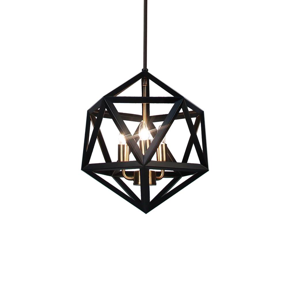 Dainolite ARCHELLO ARC-143C-AB Chandelier Contemporary - Matte Black