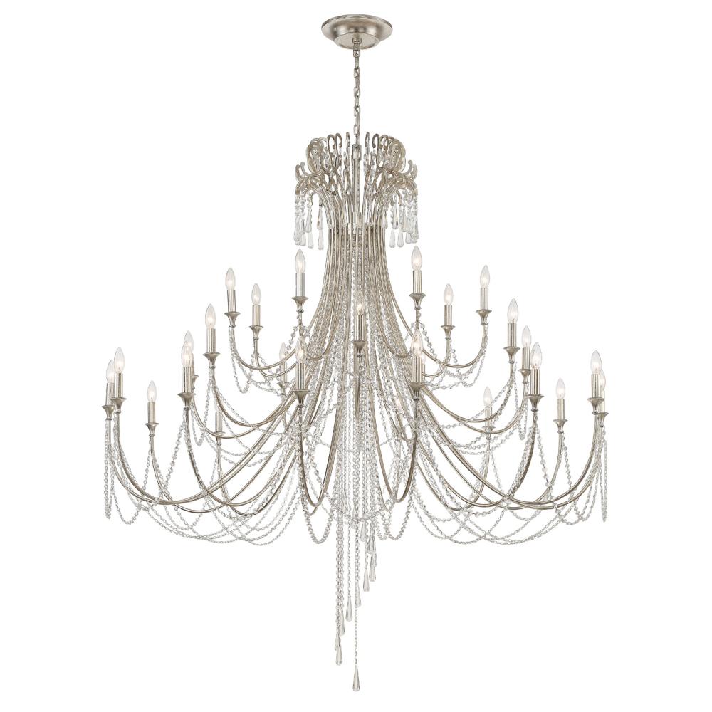 Crystorama ARCADIA ARC-1929-GA-CL-MWP Chandelier Contemporary - Antique Gold