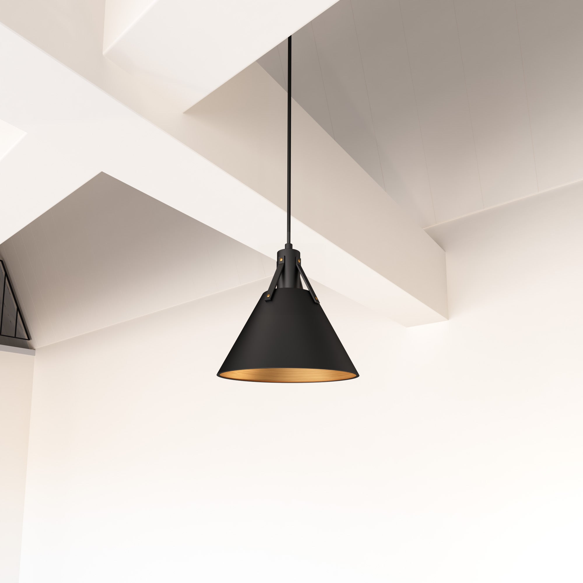 Archer 10-in Matte Black 1 Light Pendant