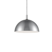 Kuzco 492324-BN/BK Pendant, 24-in Brushed Nickel With Black Detail