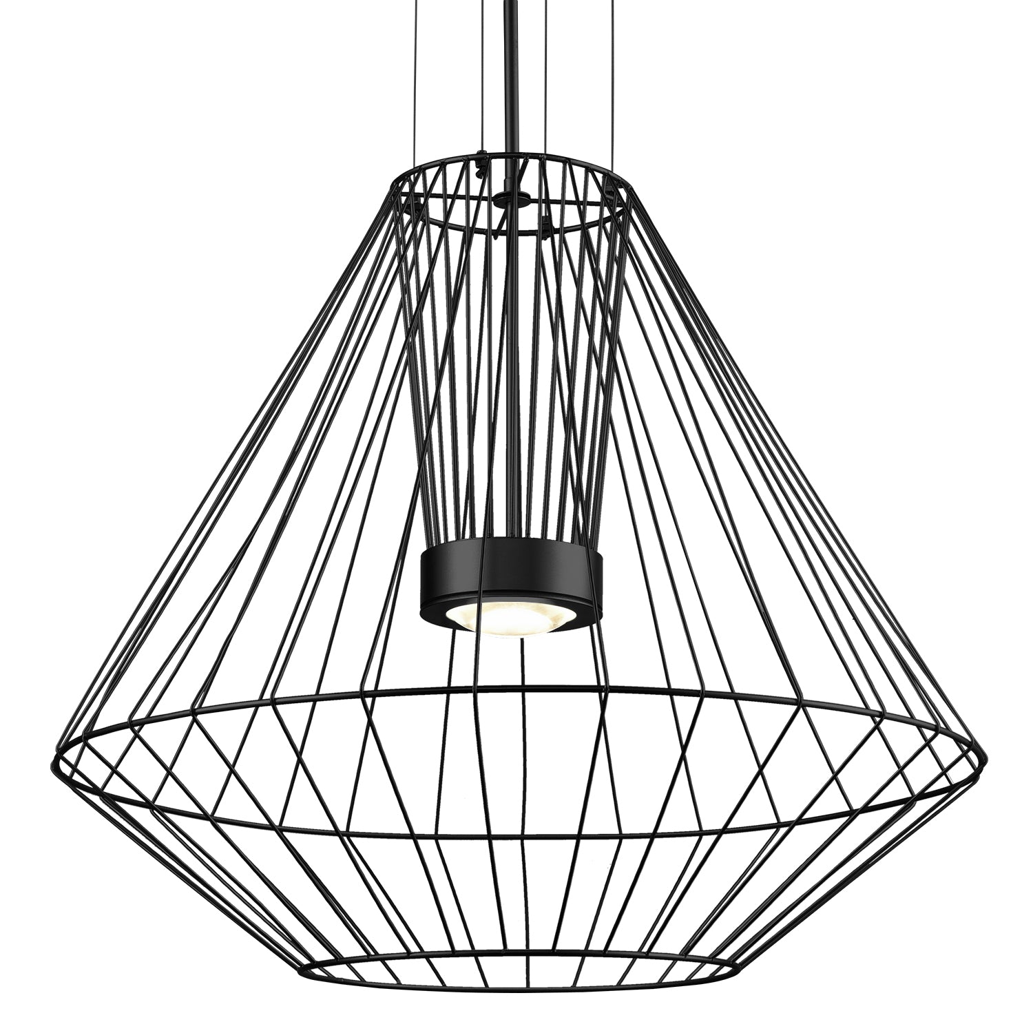 Arctic 28-in Black LED Exterior Pendant