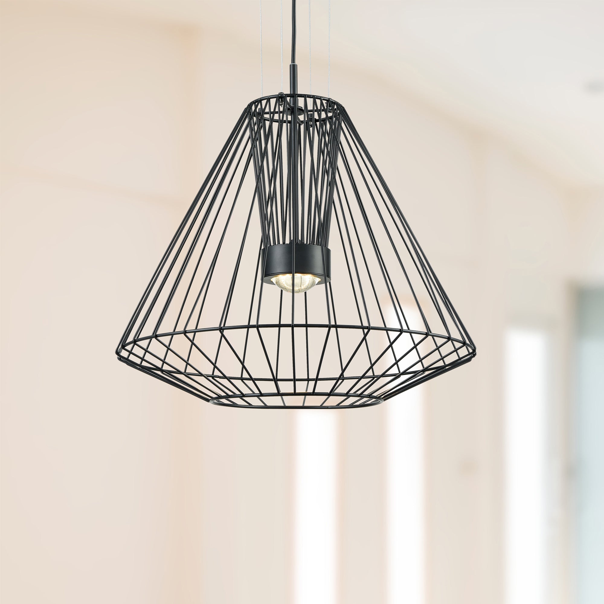 Arctic 28-in Black LED Exterior Pendant