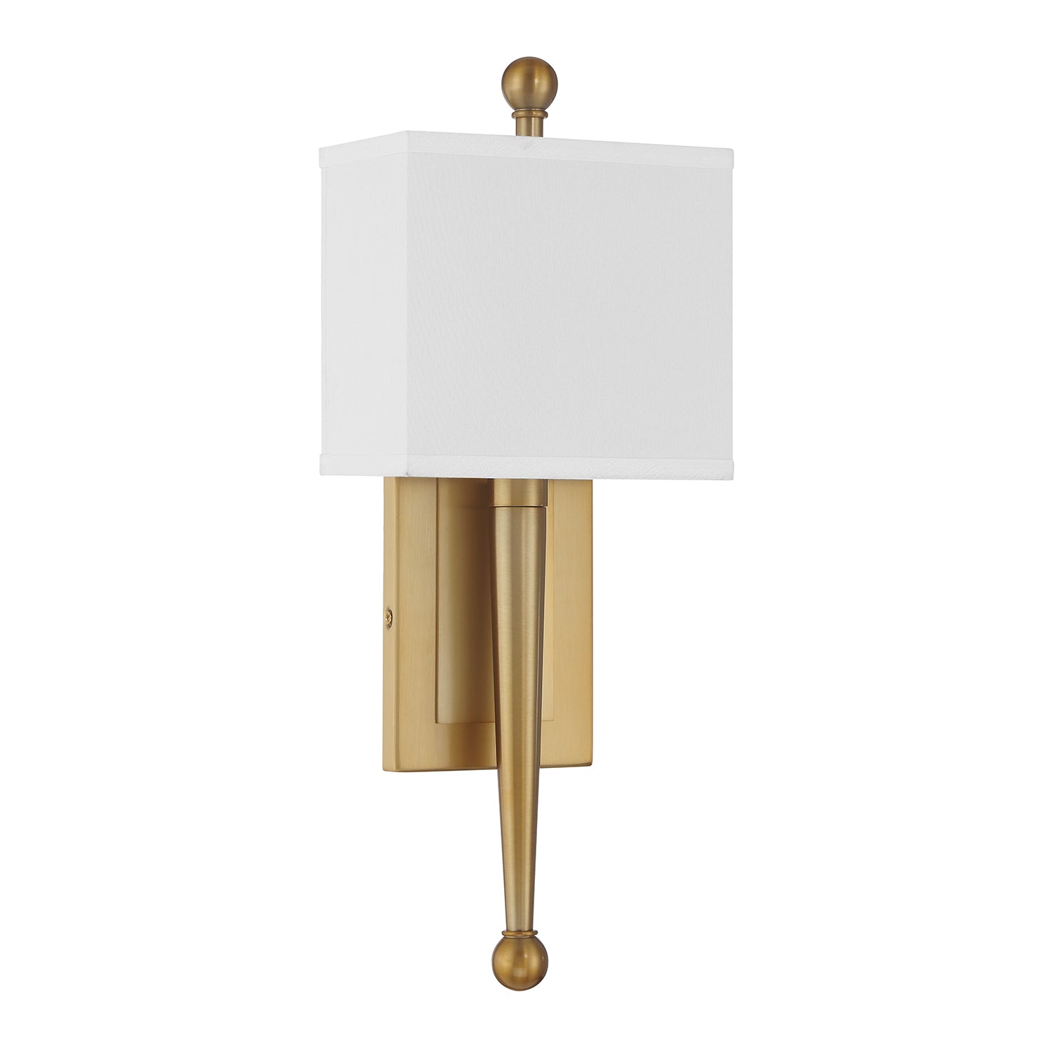 Crystorama Ardson ARD-832-VG – 7 Inch – 1 Light – Sconce – Vibrant Gold – Damp Rated