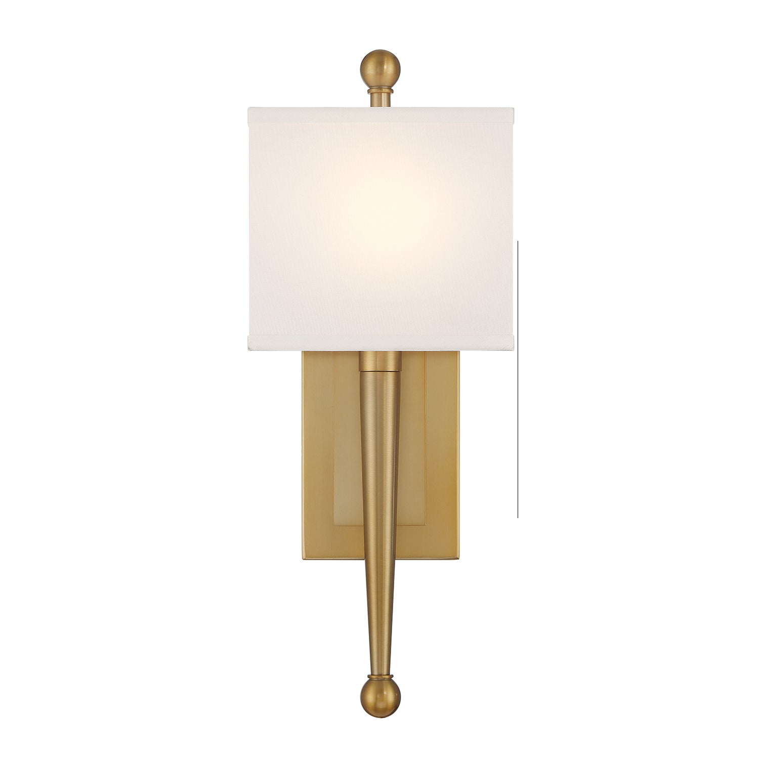 Crystorama Ardson ARD-832-VG – 7 Inch – 1 Light – Sconce – Vibrant Gold – Damp Rated