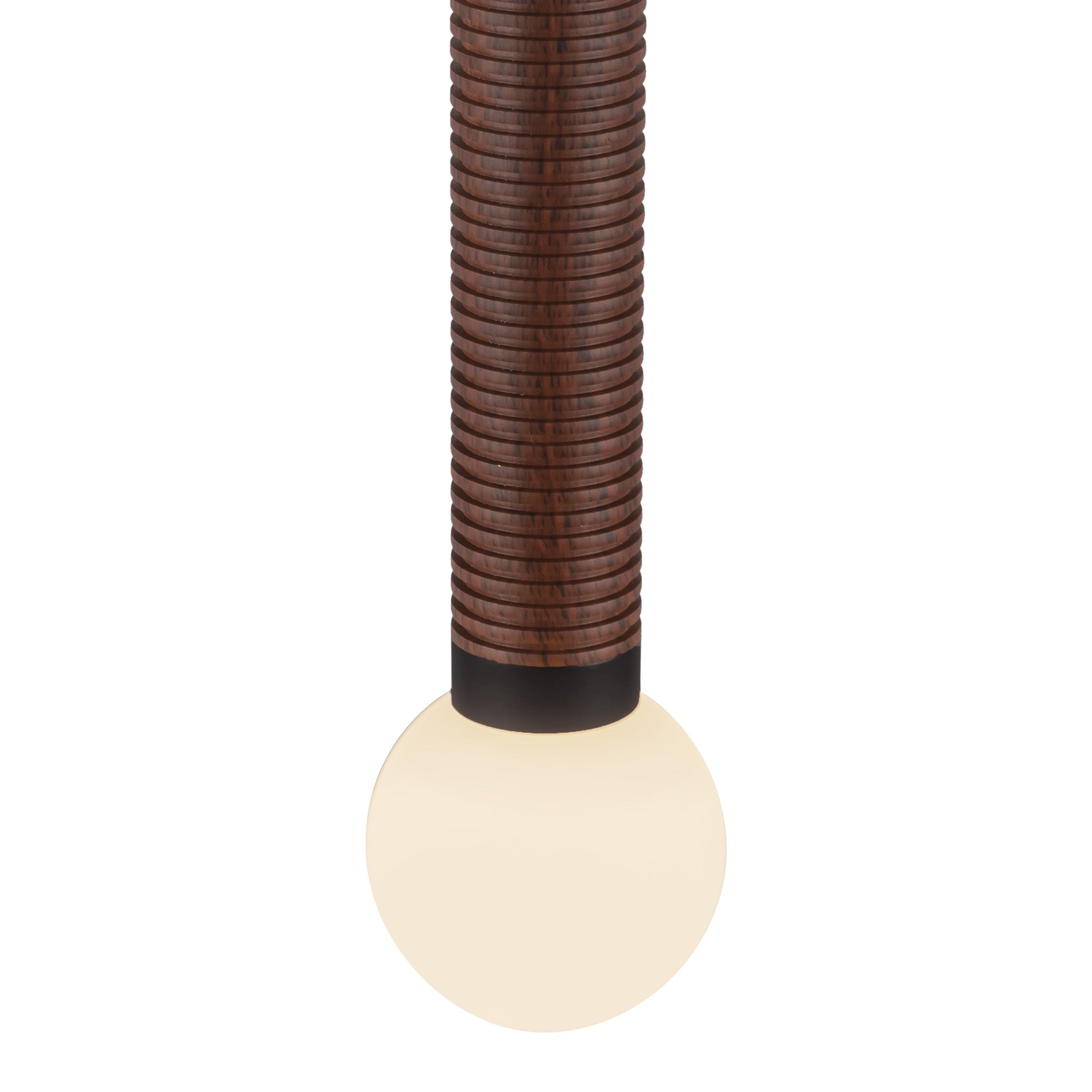 Arden 9-in Matte Black/Opal Glass LED Pendant