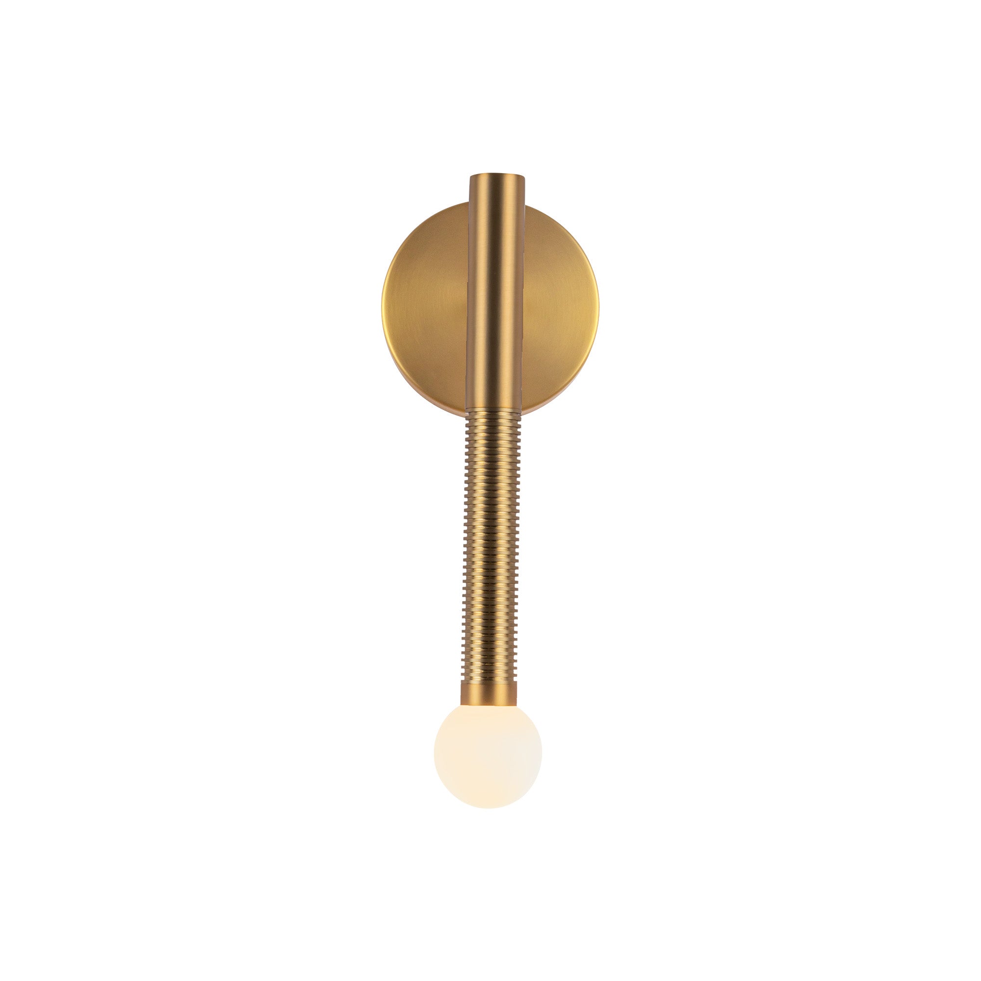 Arden 14-in Brushed Gold/Opal Glass LED Wall/Vanity Light