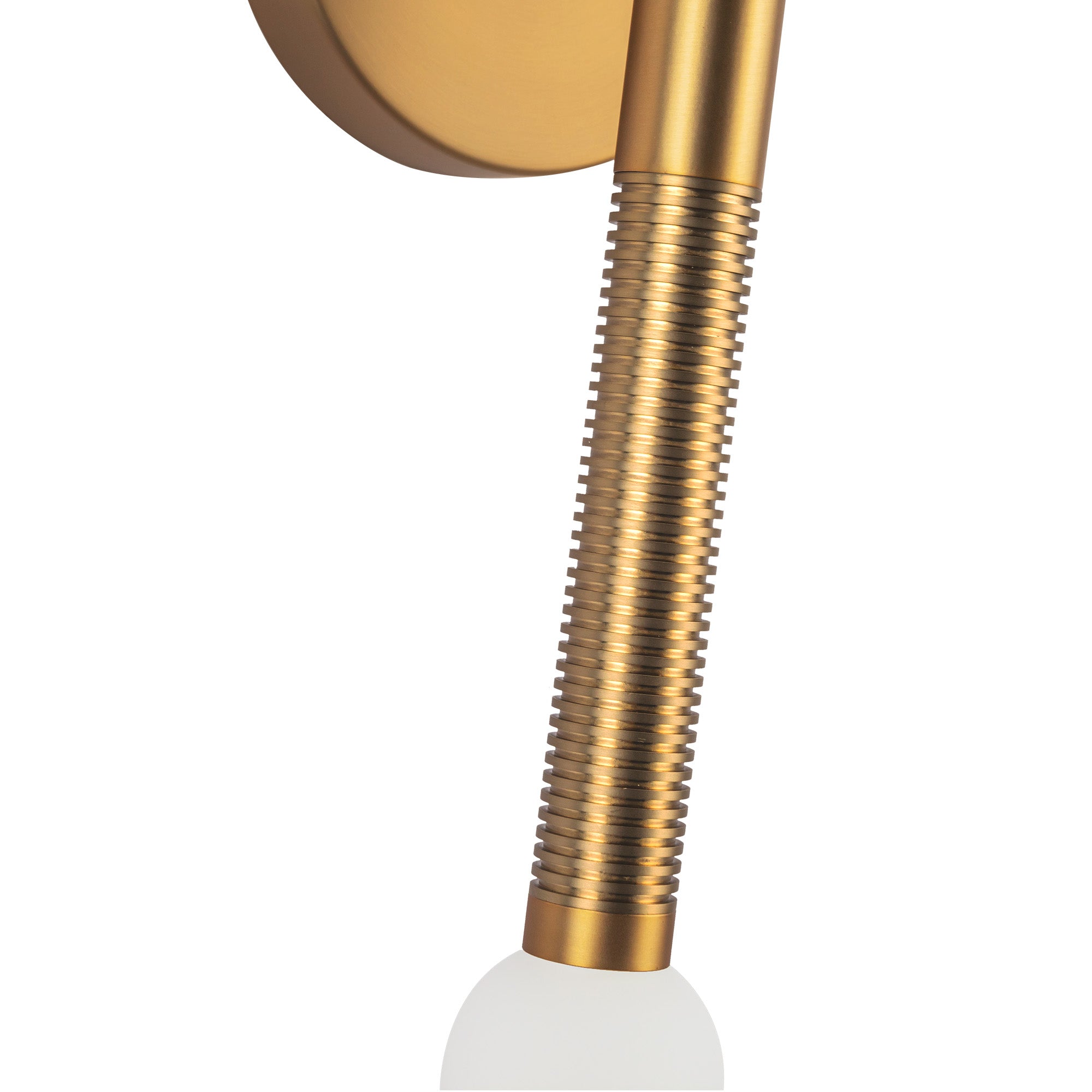 Arden 14-in Brushed Gold/Opal Glass LED Wall/Vanity Light