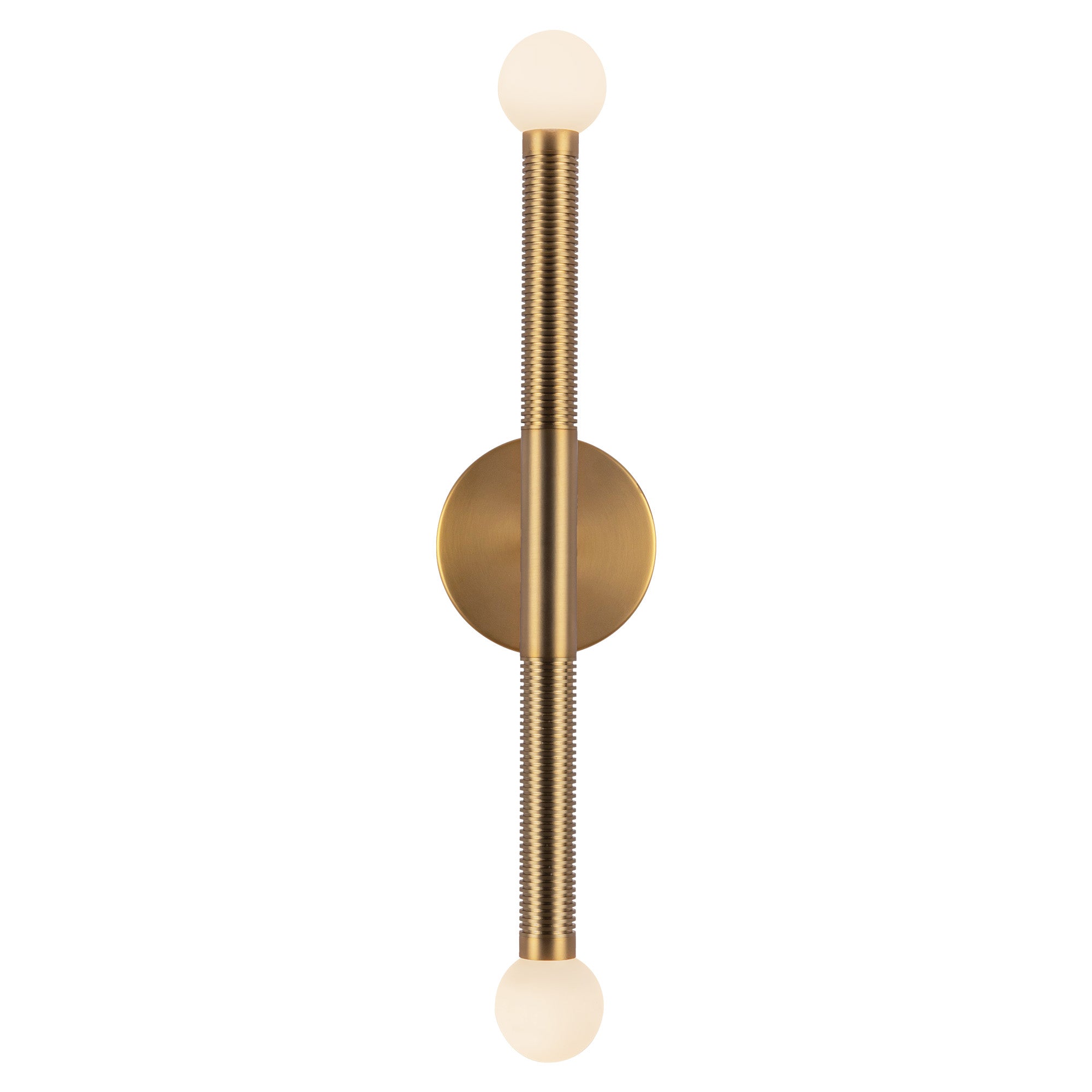 Arden 23-in Brushed Gold/Opal Glass LED Wall/Vanity Light