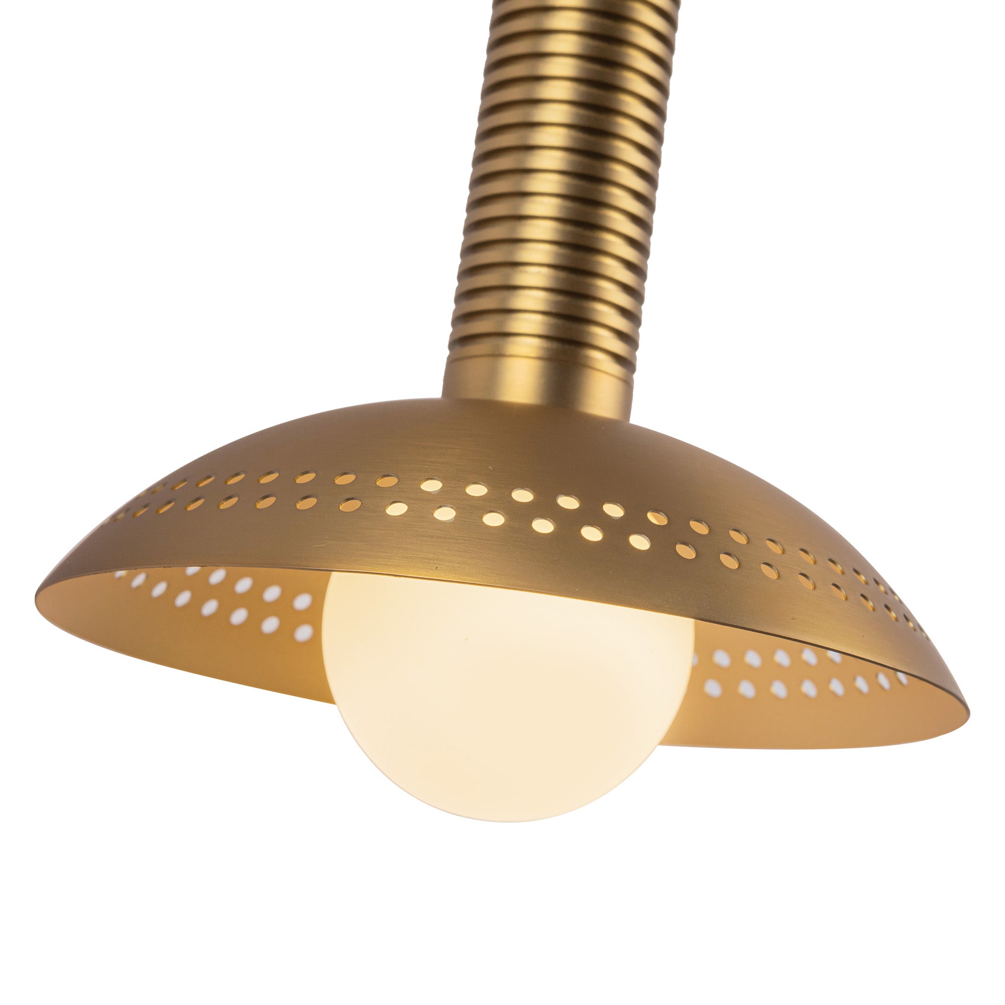 Arden 23-in Brushed Gold/Opal Glass LED Wall/Vanity Light