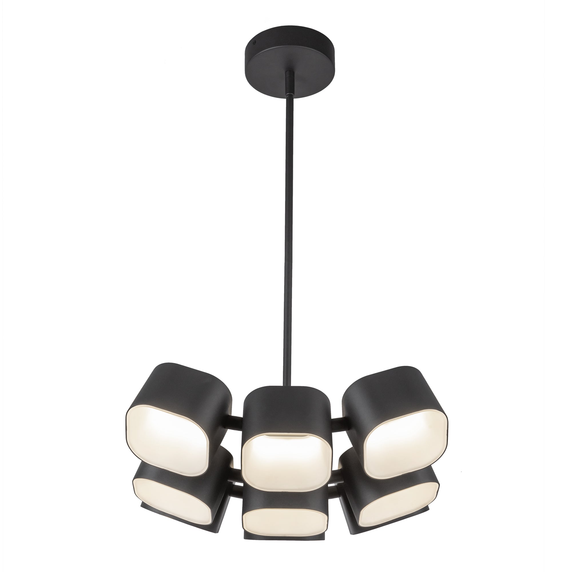 Arena 18-in Black LED Chandelier