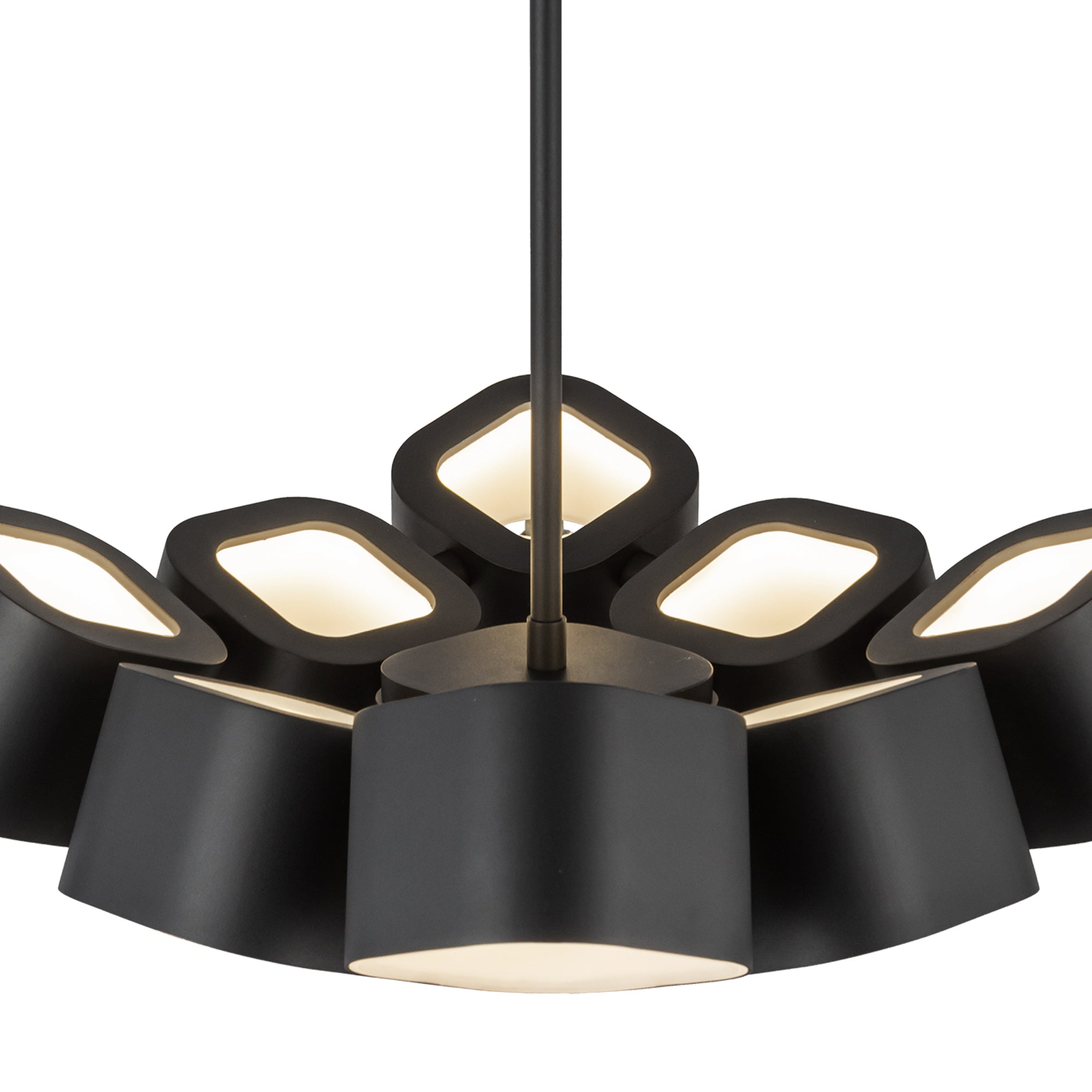 Arena 18-in Black LED Chandelier