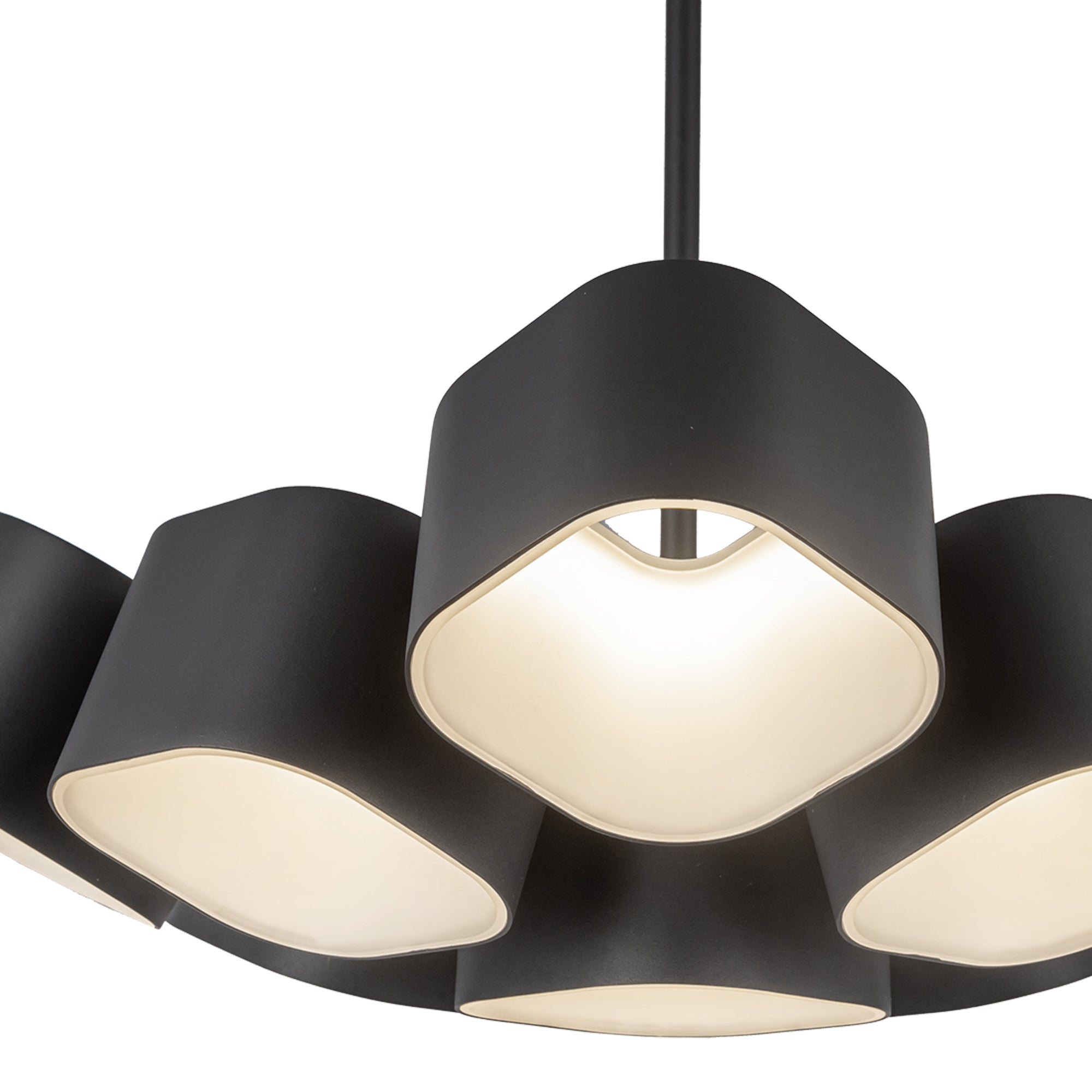 Arena 18-in Black LED Chandelier