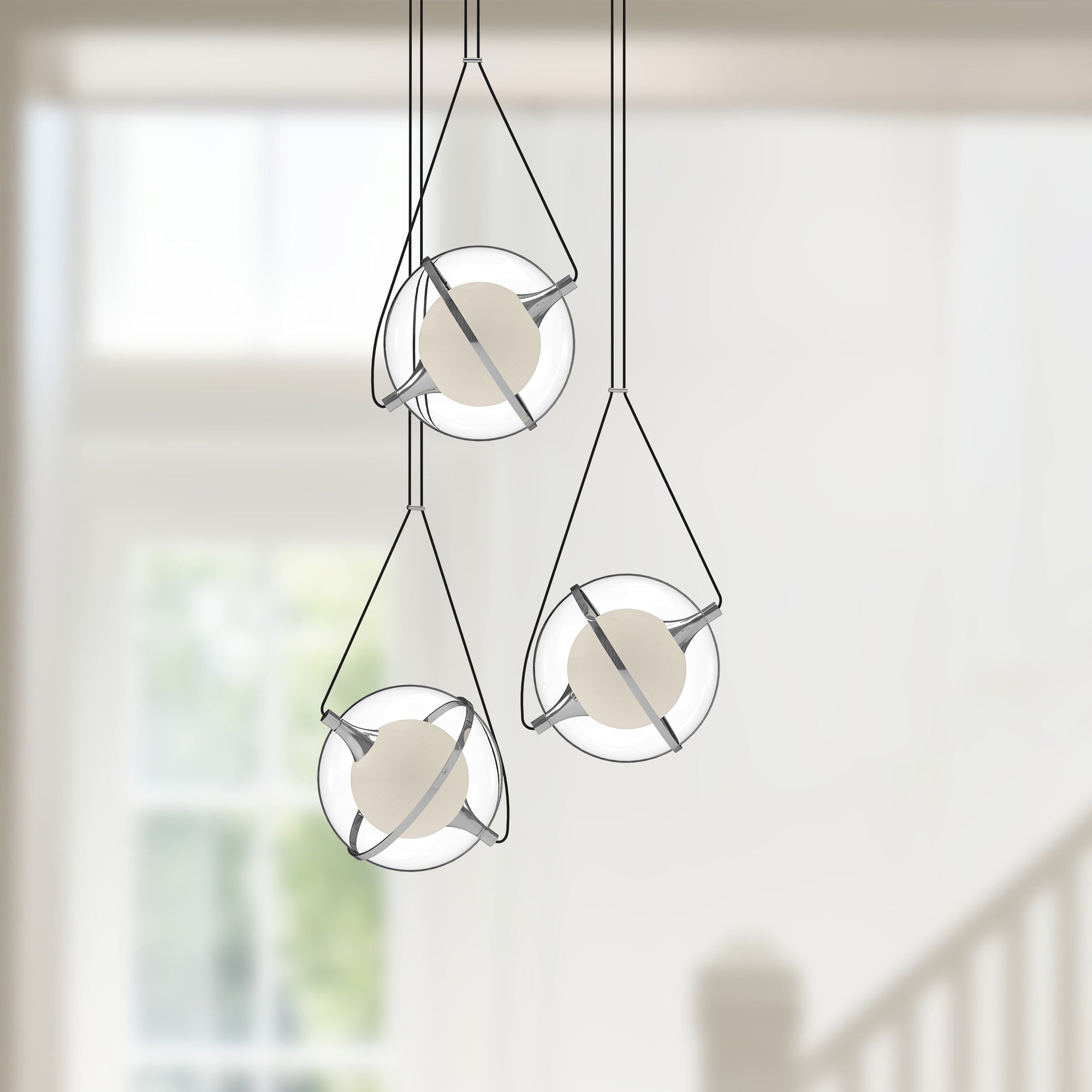 Aries 28-in Chrome LED Chandeliers