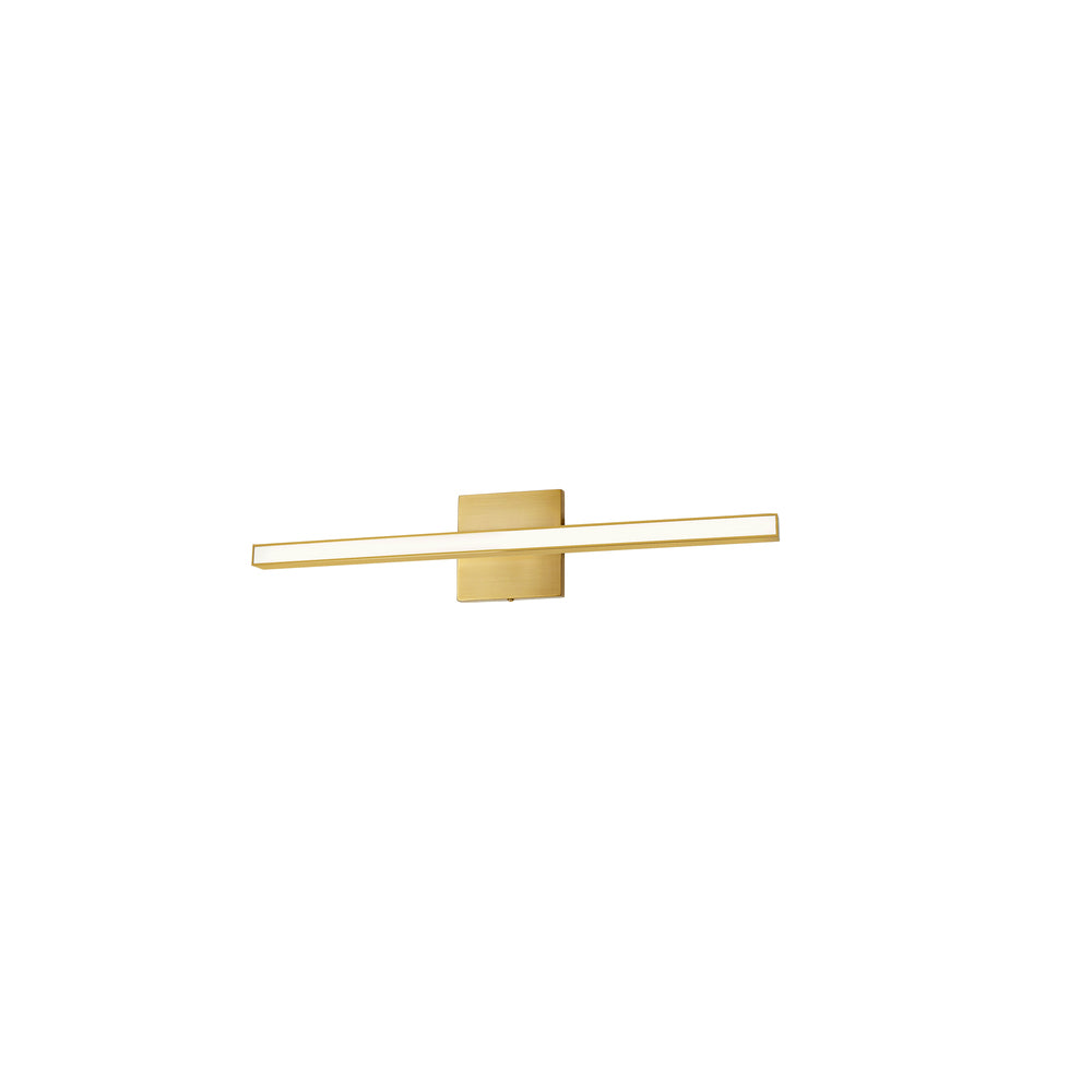 Dainolite ARANDEL ARL-2418LEDW-AGB Bathroom Fixture Modern - Aged Brass