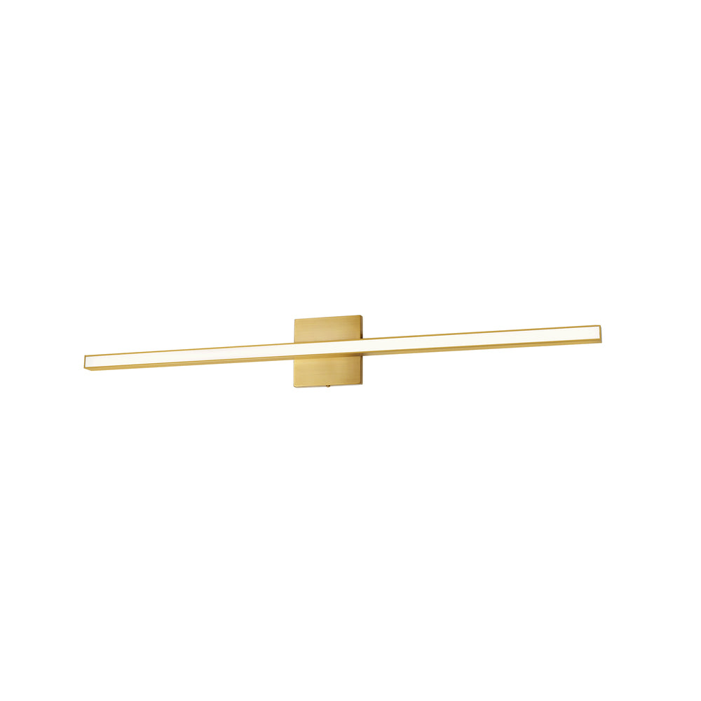 Dainolite ARANDEL ARL-3624LEDW-AGB Bathroom Fixture Modern - Aged Brass