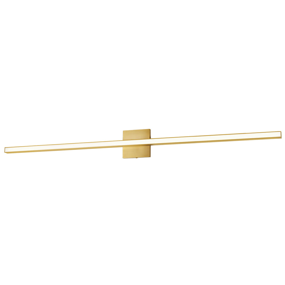 Dainolite ARANDEL ARL-4836LEDW-AGB Bathroom Fixture Modern - Aged Brass