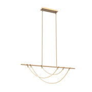 ALORA Lighting Aryas 48-in LED Linear Pendant, Vintage Brass