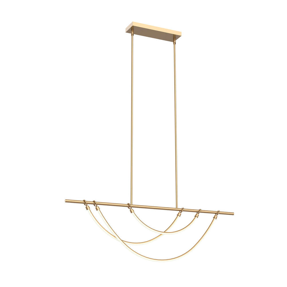 Alora Lighting ARYAS LP317448VB Island Traditional - Vintage Brass