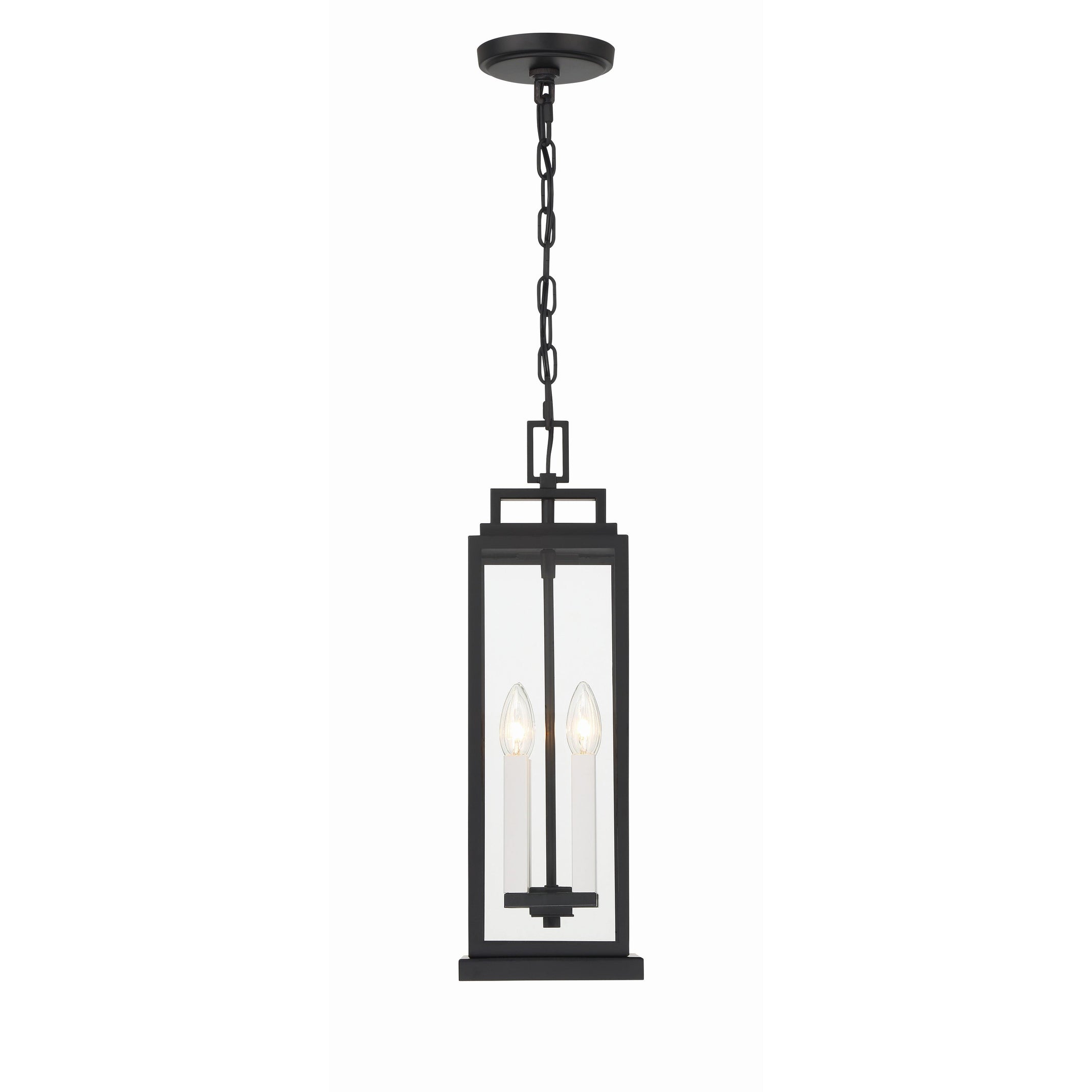 Aspen 4 Light Matte Black Outdoor Pendant