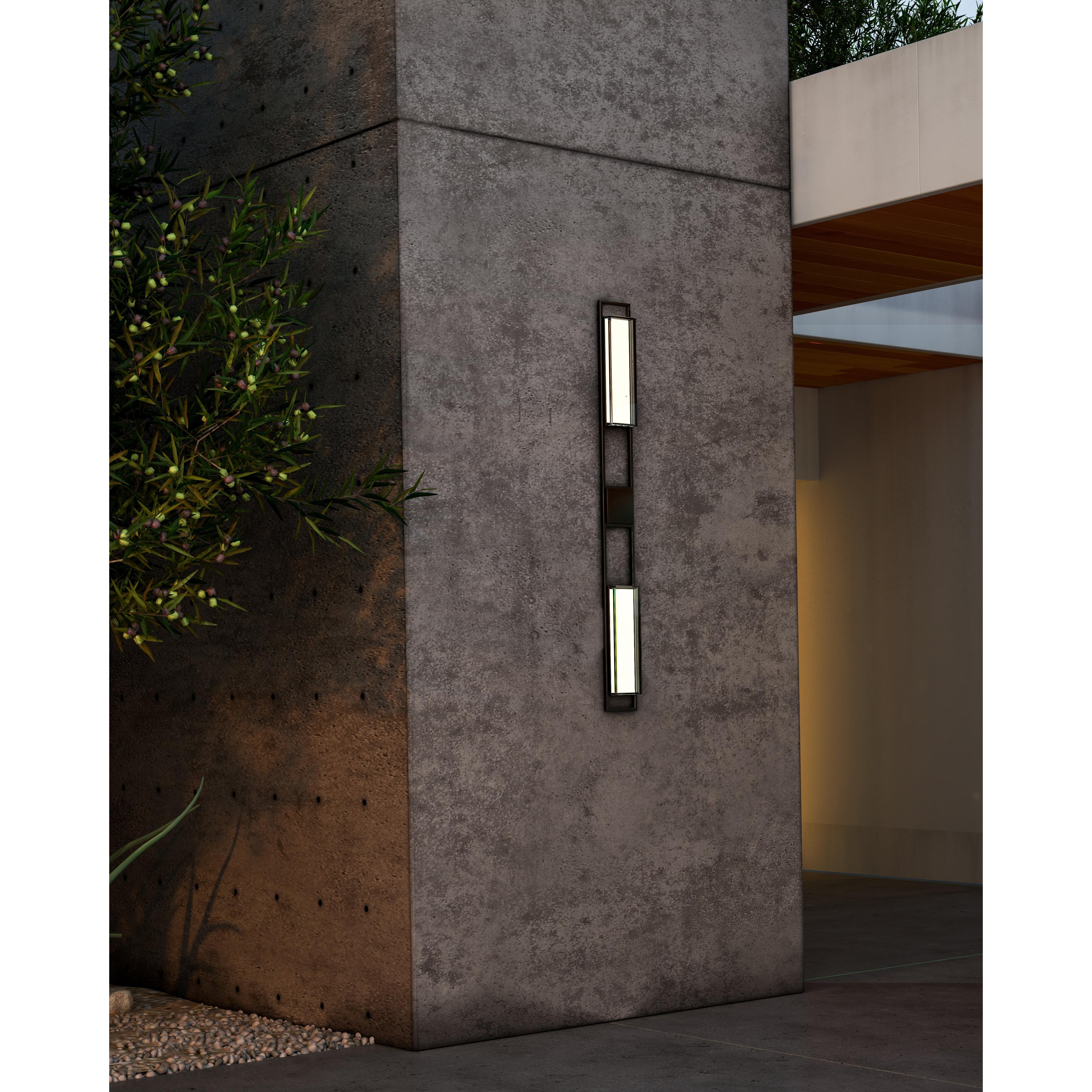 Aspen 60-in Black LED Exterior Wall Sconce