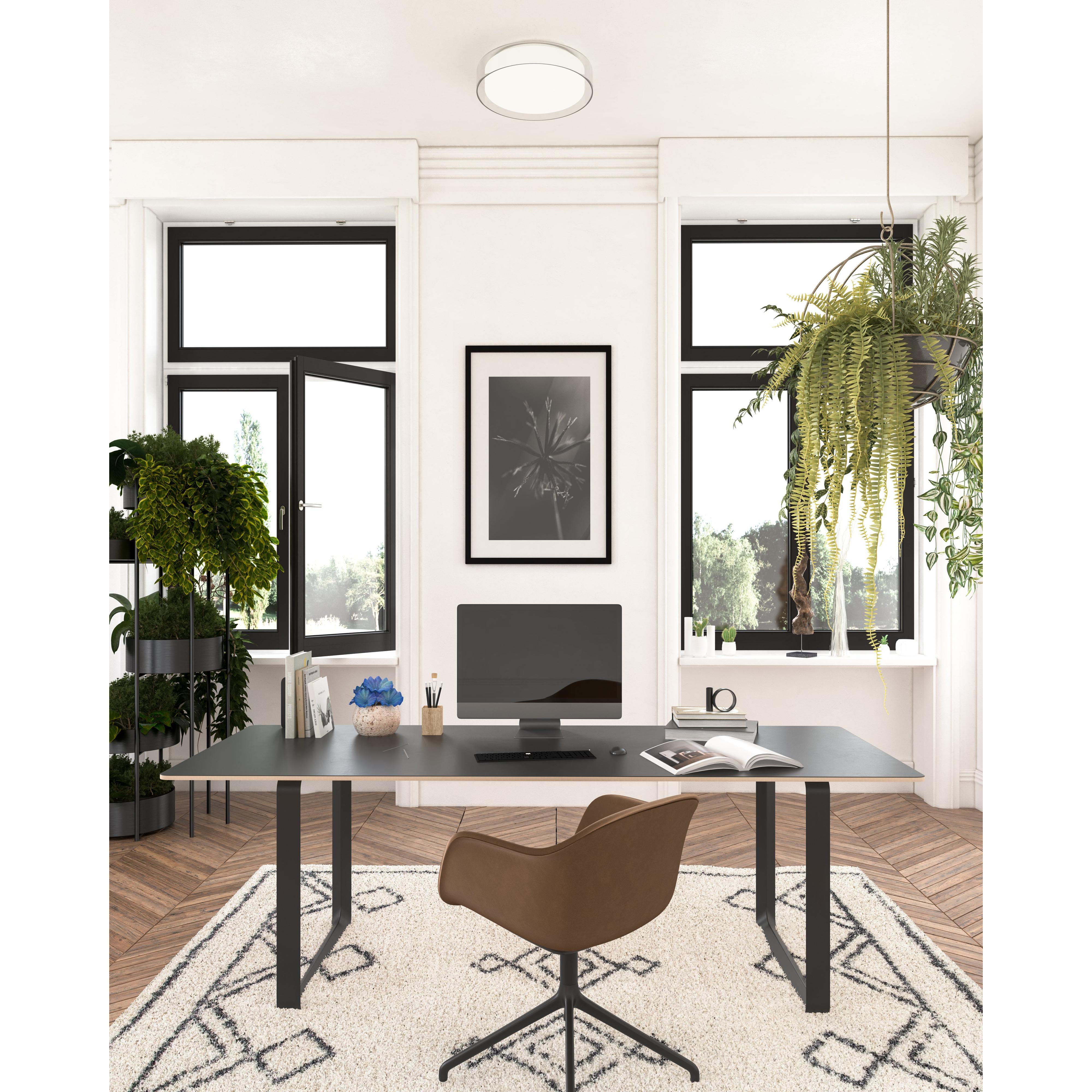 Aston 14-in Clear LED Flush Mount