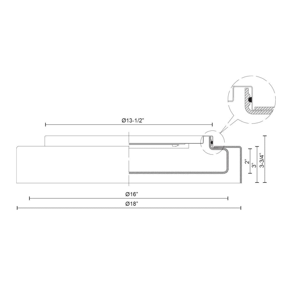 Kuzco Lighting Inc. ASTON FM48618-5CCT Flush Mount - Clear