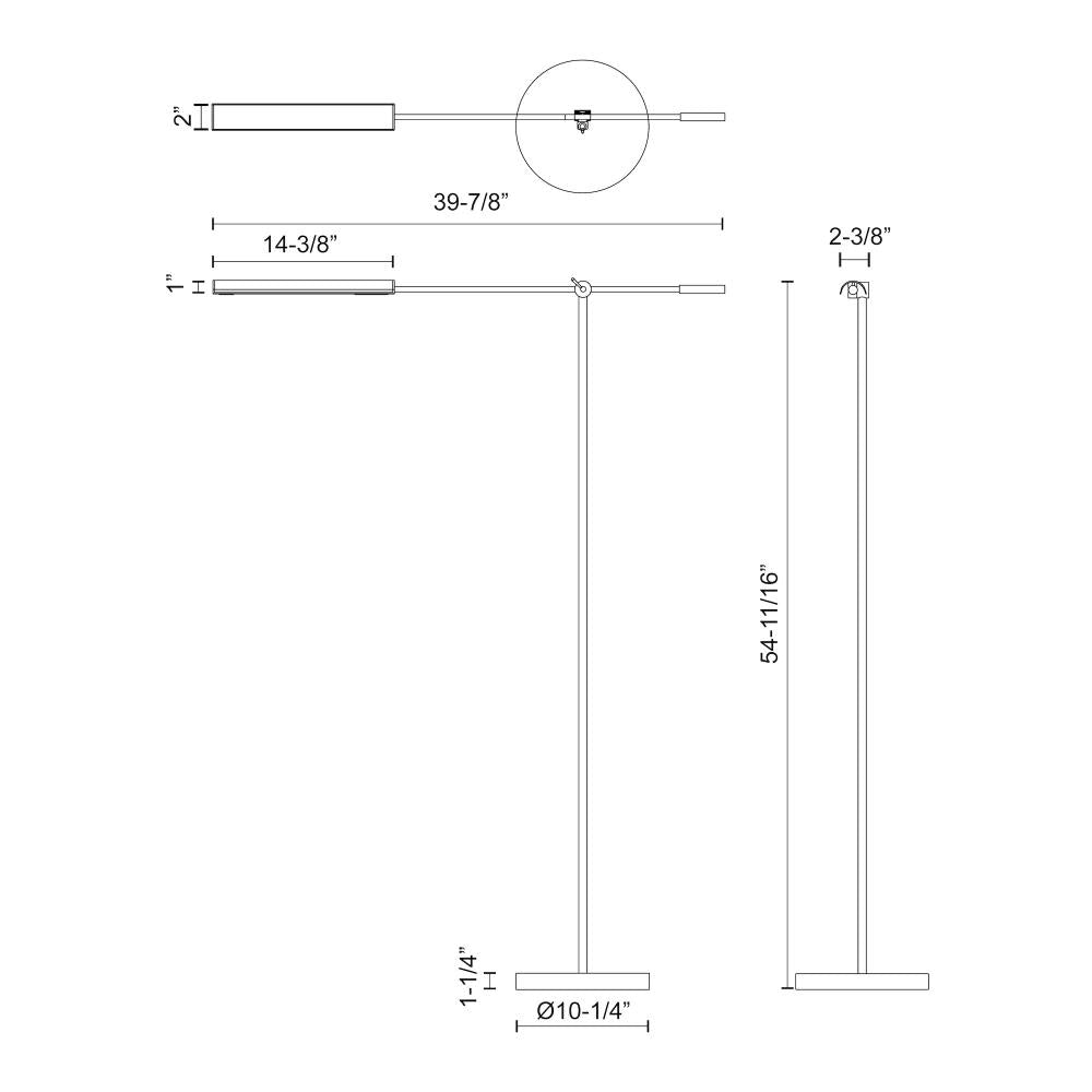 Alora Lighting ASTRID FL316655UBMS Lamp Traditional - Urban Bronze