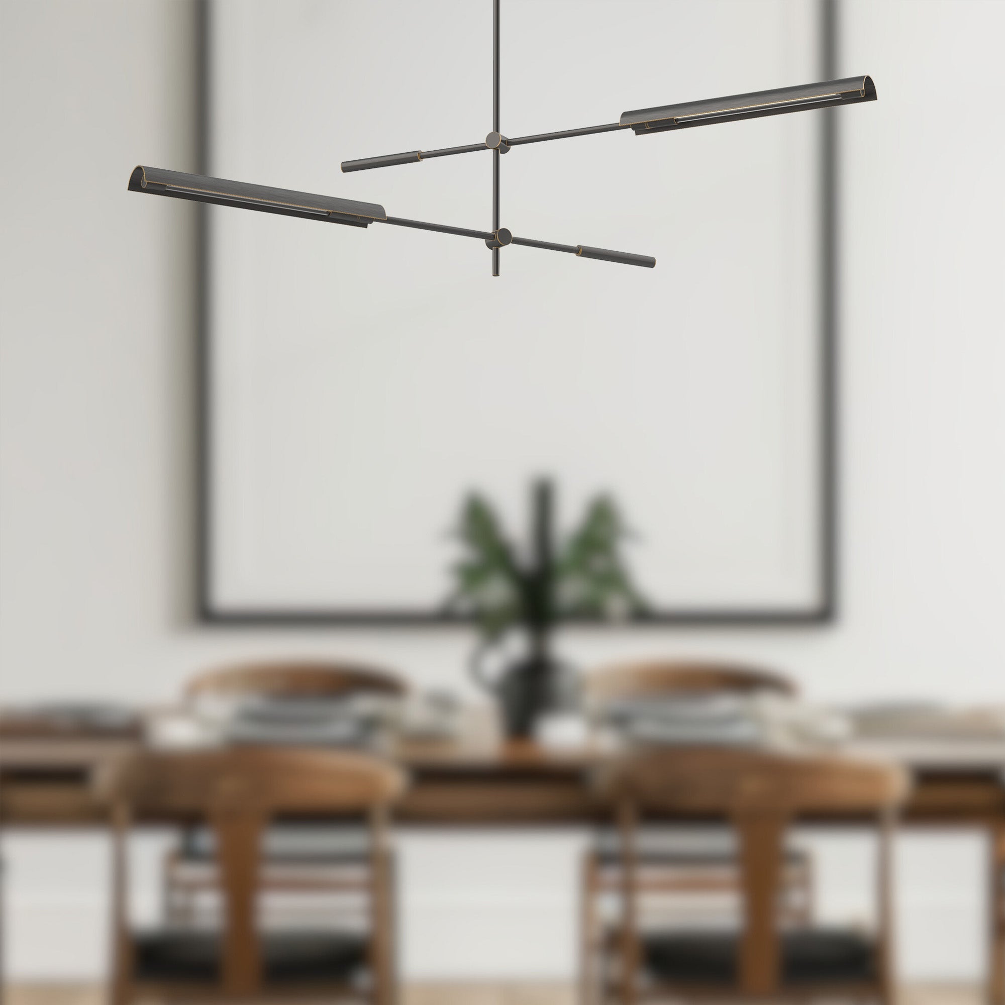 Astrid 2 Head Metal Shade/Urban Bronze LED Multi Pendant