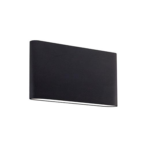 Slate 10-in Black LED All terior Wall