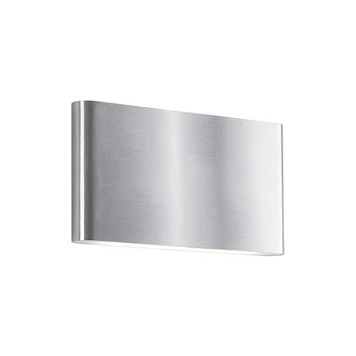 Slate 10-in Brushed Nickel LED All terior Wall