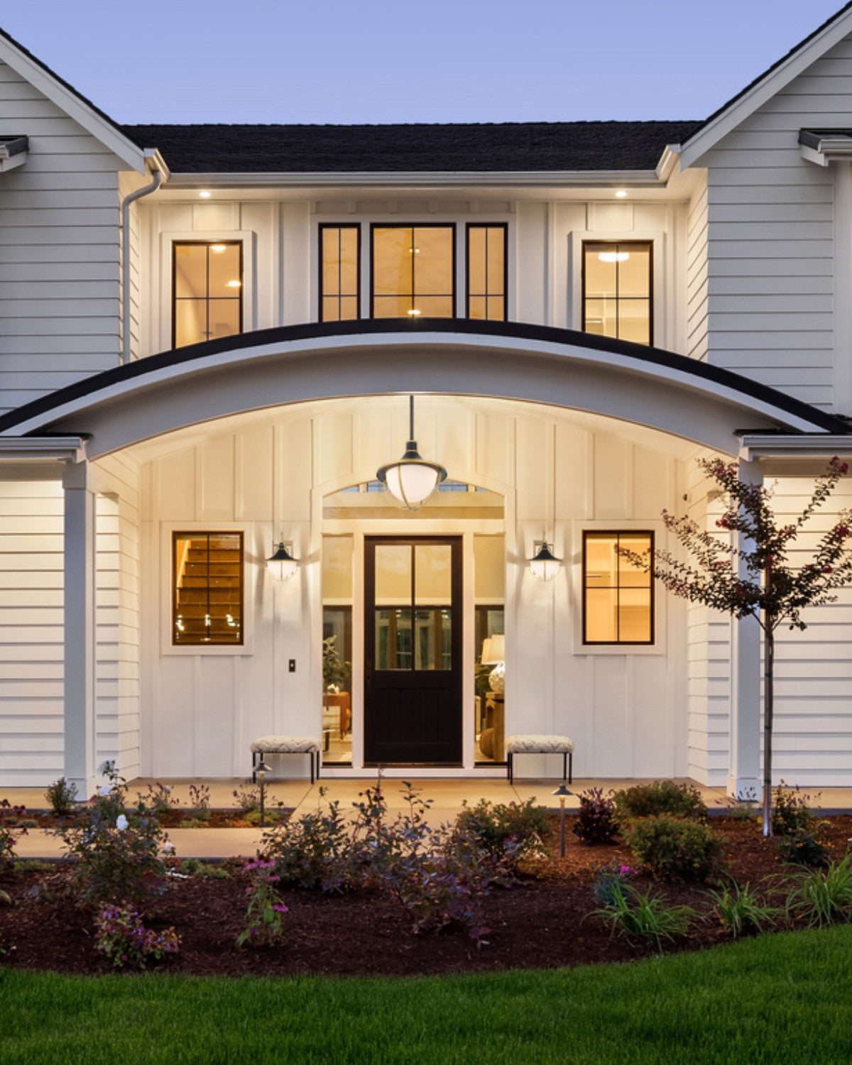 Crystorama Atlas ATL-705-MK-TG – 16.5 Inch – 3 Light – Outdoor – Matte Black + Textured Gold – Wet Rated