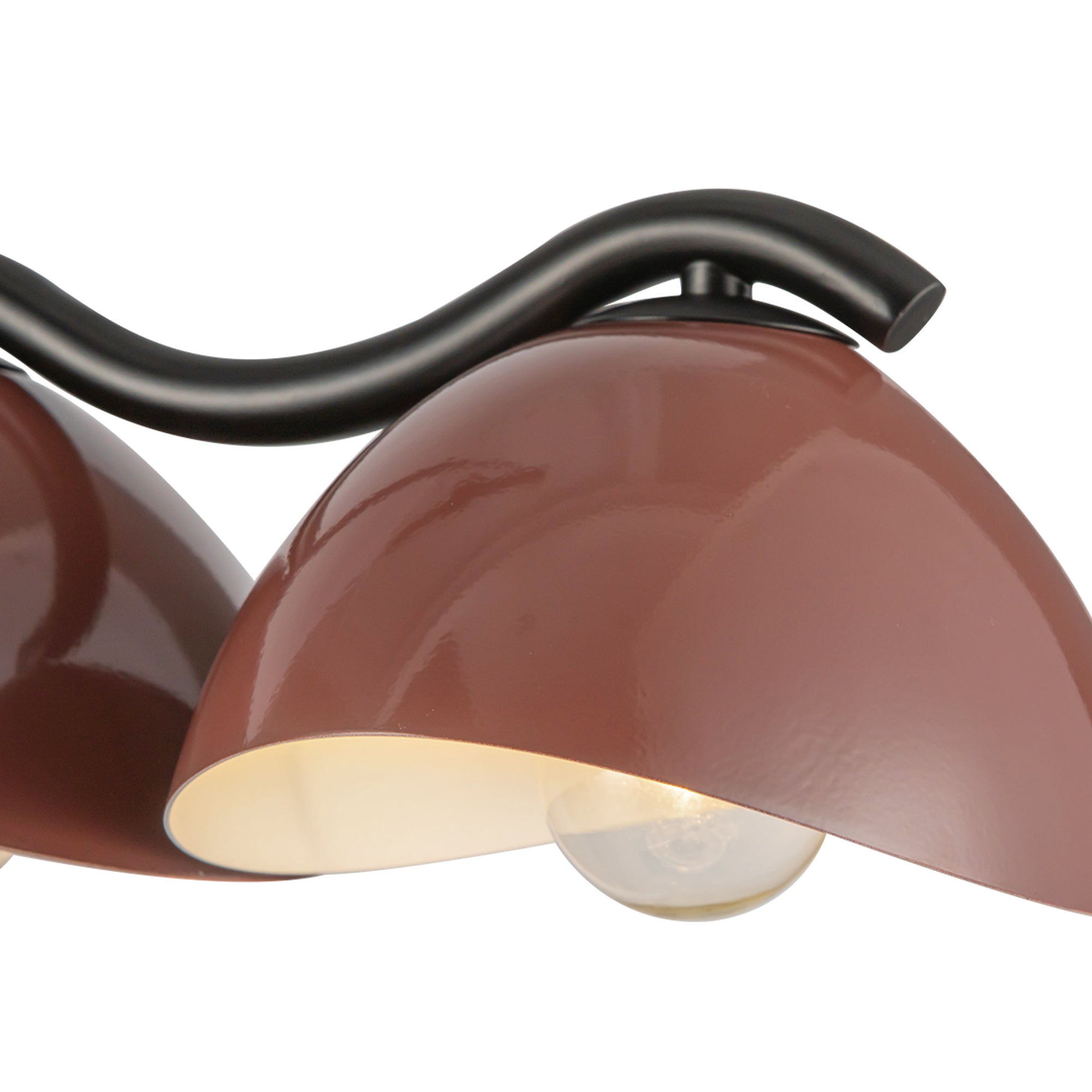 Atlas 42-in Black/Burgundy Socket Linear Pendant