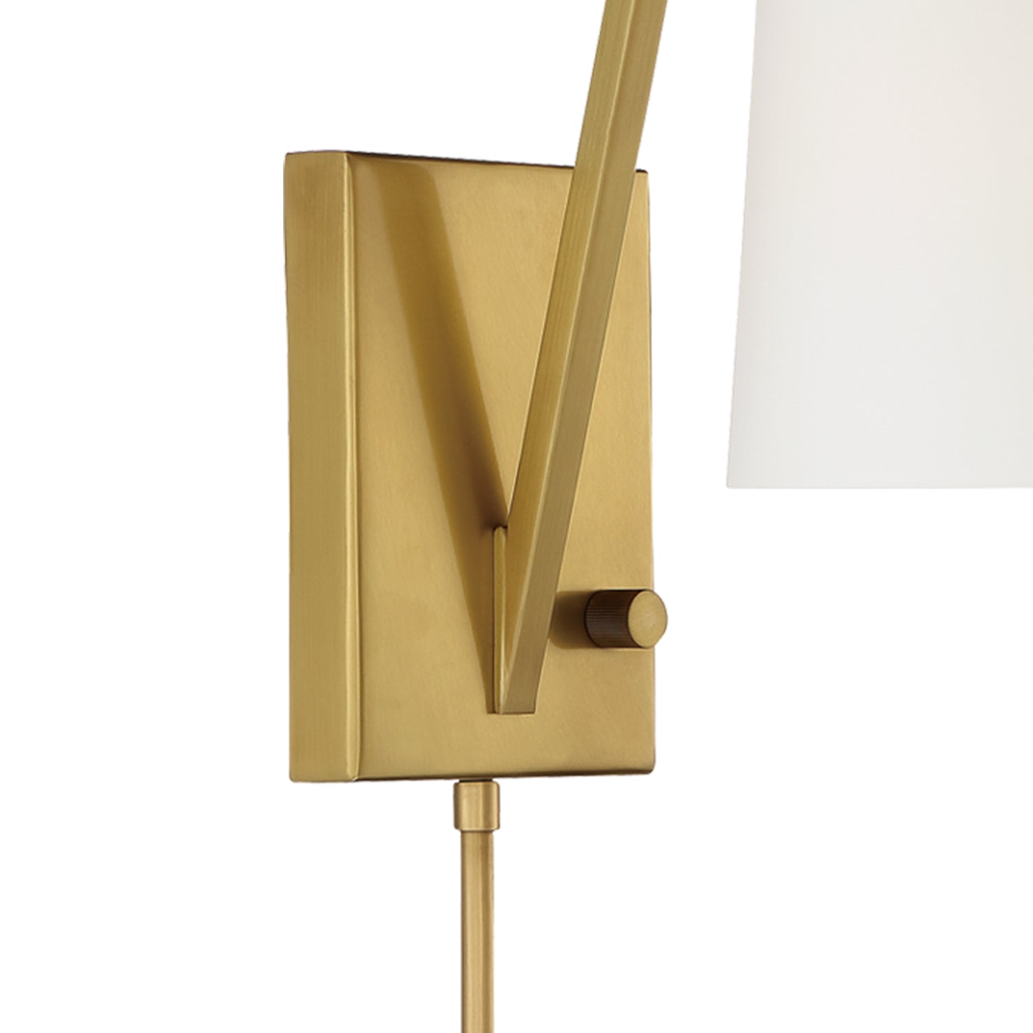 Crystorama Avon AVO-B4201-AG – 5 Inch – 1 Light – Sconce – Aged Brass – Dry Rated