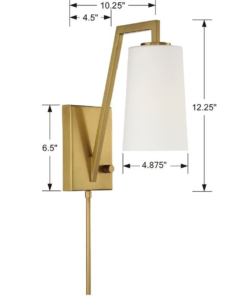 Crystorama AVON AVO-B4201-AG Sconce Contemporary - Aged Brass