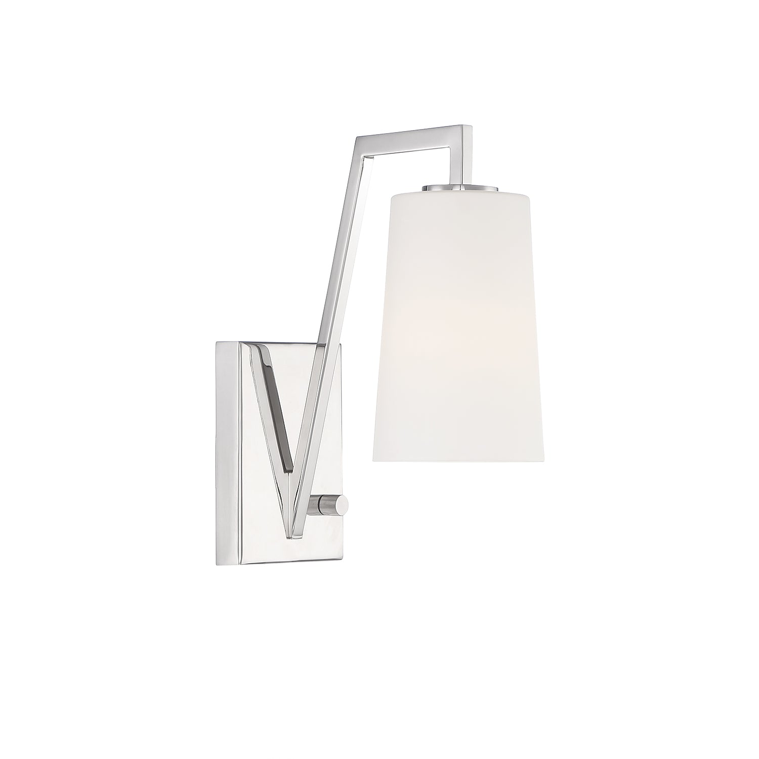 Crystorama Avon AVO-B4201-PN – 5 Inch – 1 Light – Sconce – Polished Nickel – Dry Rated