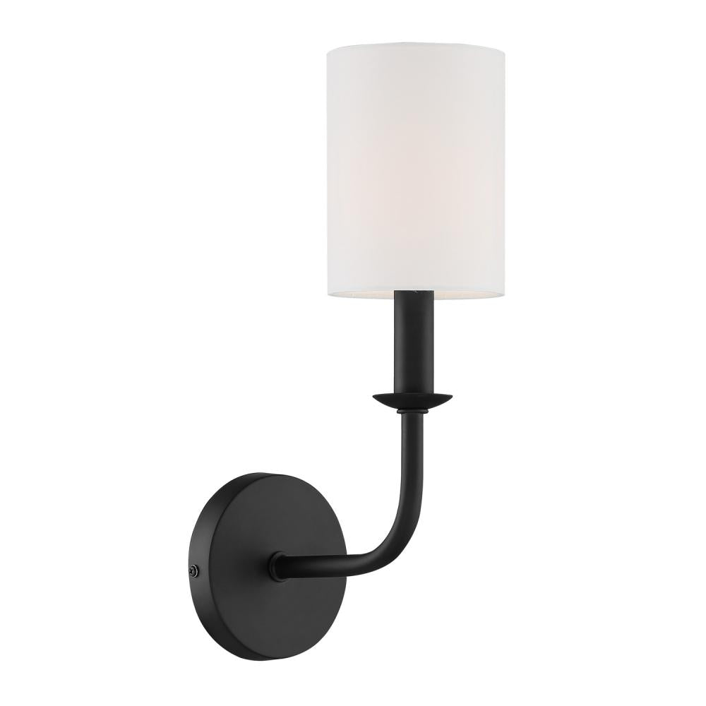 Crystorama BAILEY BAI-A2101-MK Sconce Modern - Matte Black