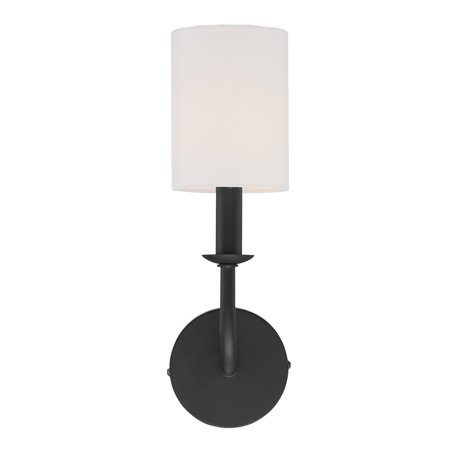 Crystorama Bailey BAI-A2101-MK – 4.75 Inch – 1 Light – Sconce – Matte Black – Dry Rated